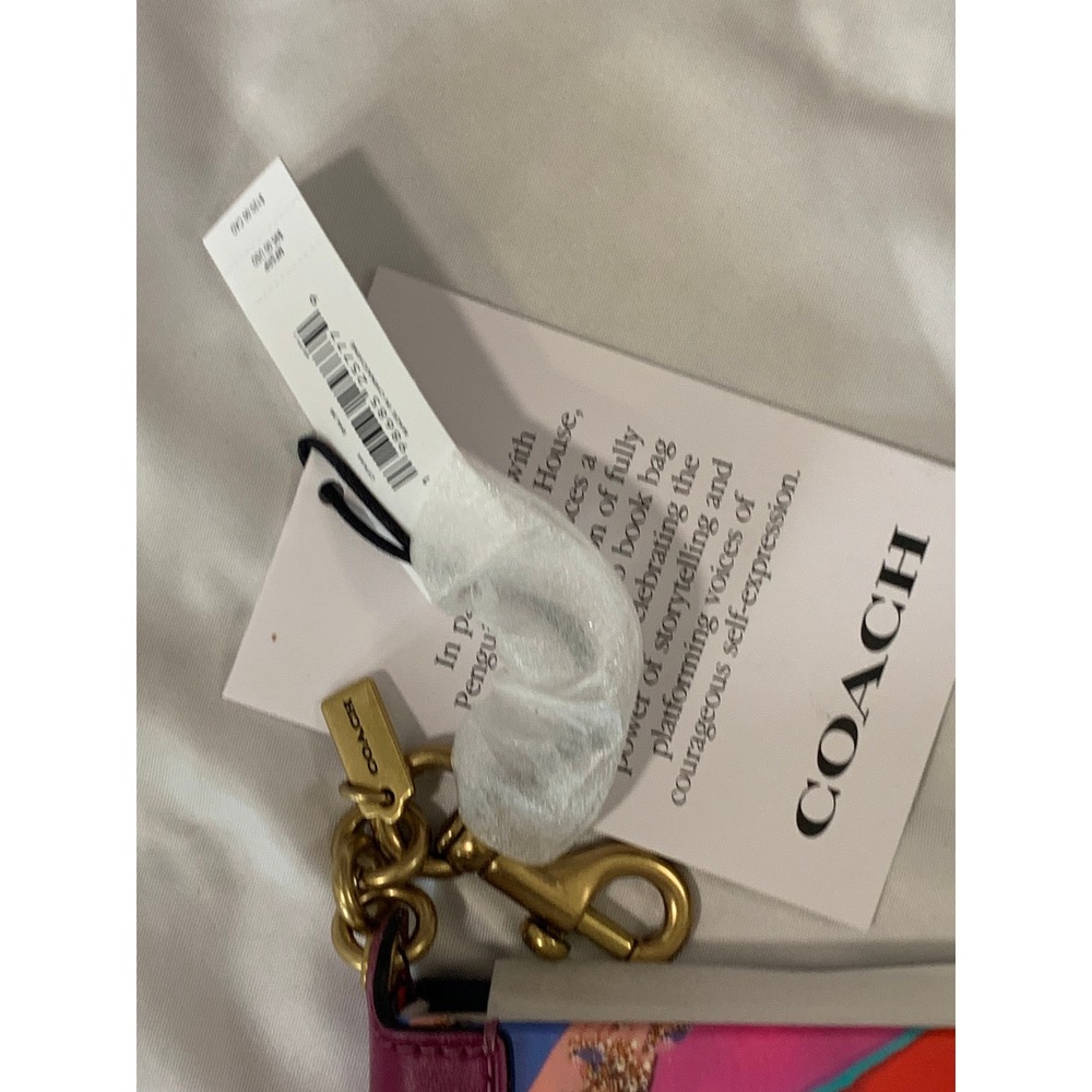 Coach Penguin Random House Untamed Glennon Doyle Book Bag Charm Leather Magenta View 6